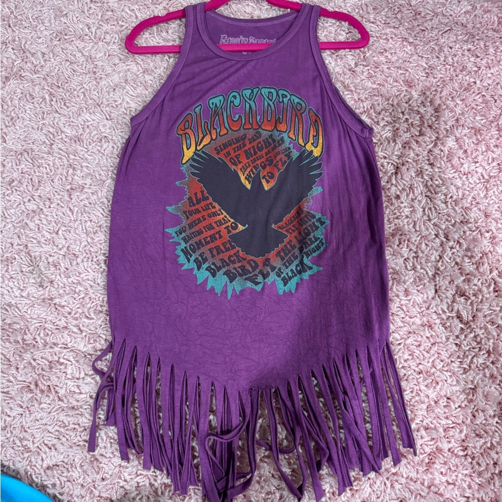 New without tags Purple Fringe Kids Tank Top